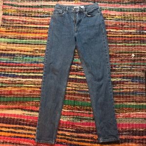 American Apparel High Waisted Medium Dark Jeans
